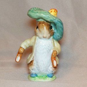 Beatrix Potter "Benjamin Bunny (Shoes Out/Ears Out) Vintage Collectible Decor